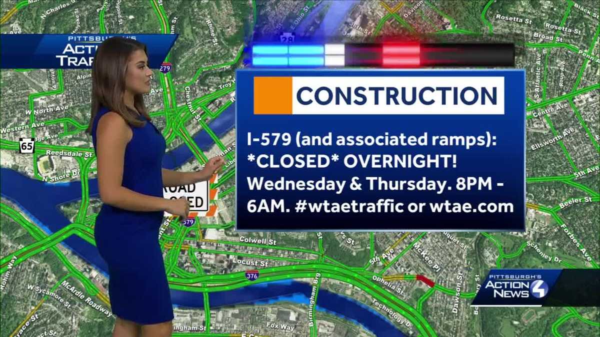 PITTSBURGH TRAFFIC Overnight closures to occur on I579