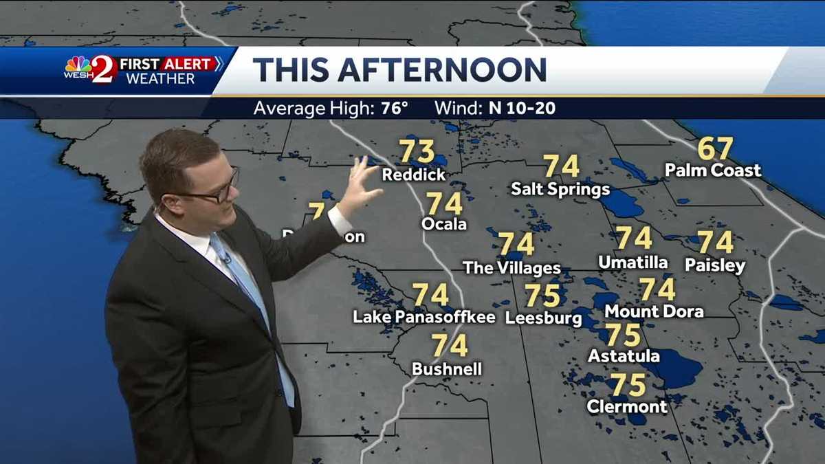 Cooler weekend forecast