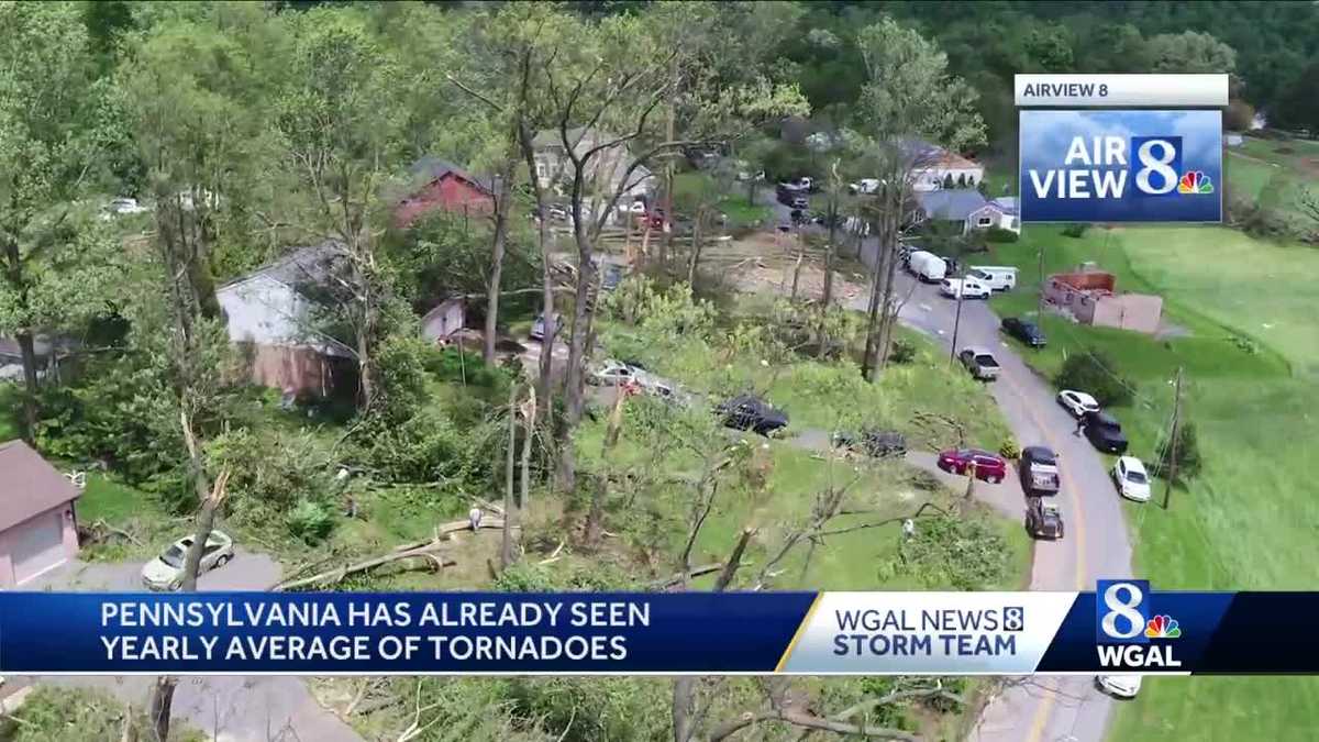 Pennsylvania already experienced yearly average number of tornadoes