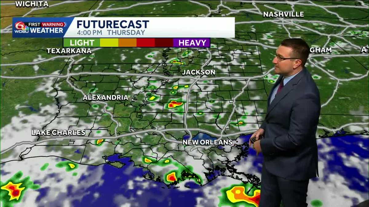 Good chances of rain for southeast Louisiana for the rest of the week