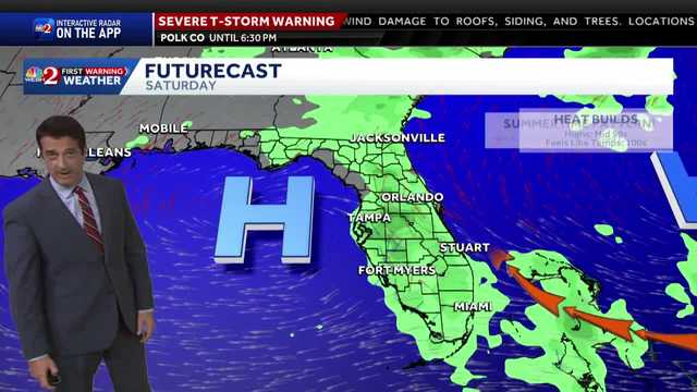Plenty of heat and humidity generating those summer storms this weekend! 6.26.2026