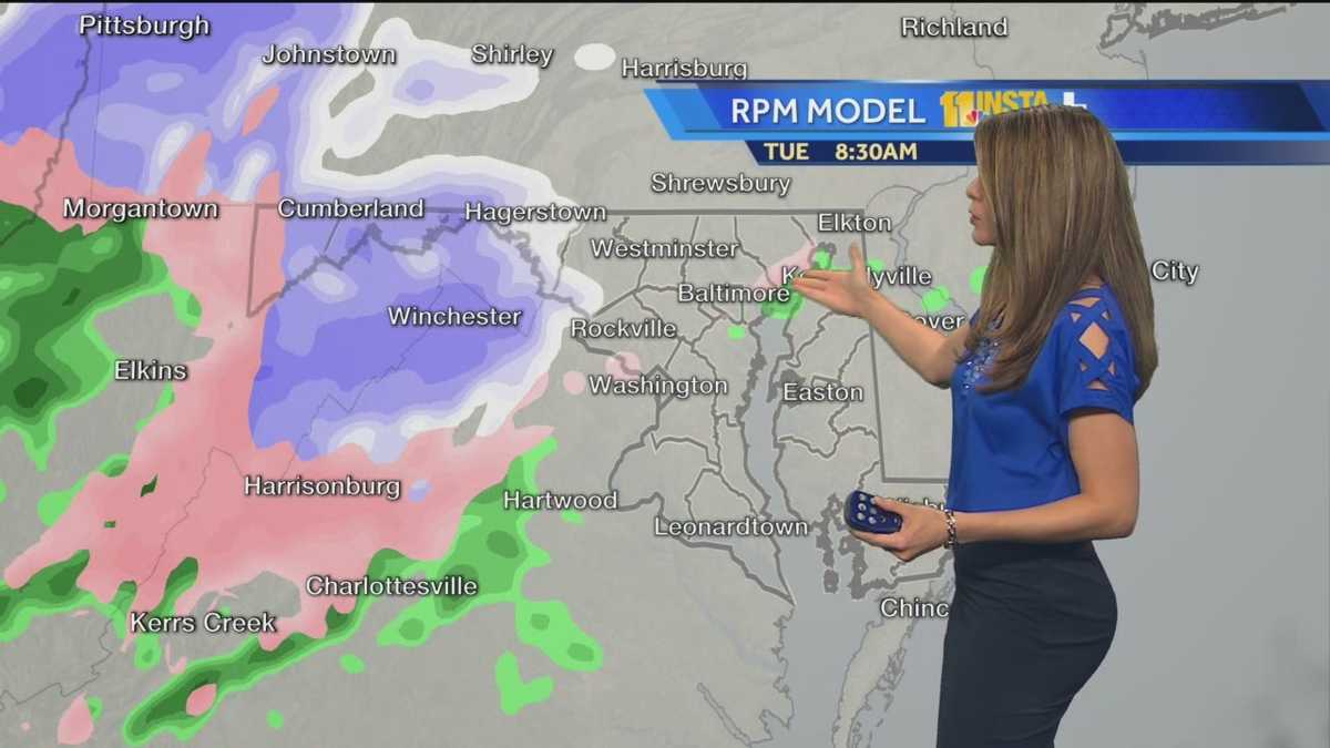 Mild Monday, but rain-snow mix possible Tuesday