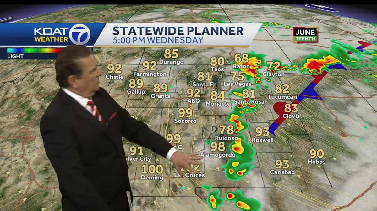 Gusty wind for New Mexico with increasing storms