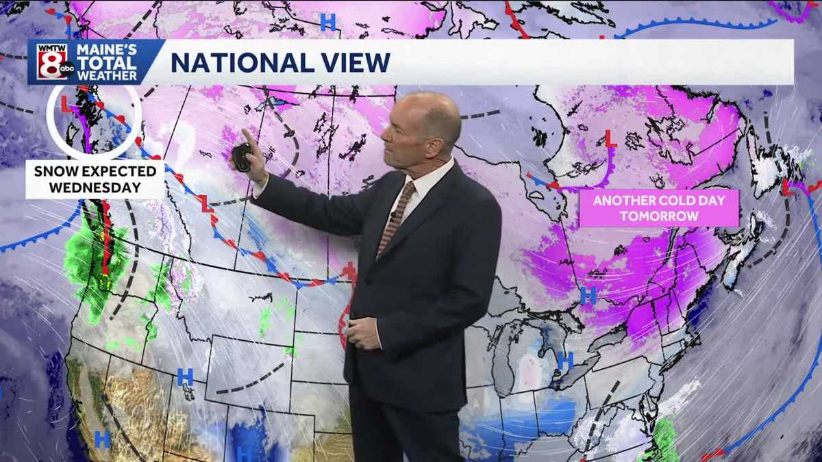 Temperatures well below normal again tomorrow