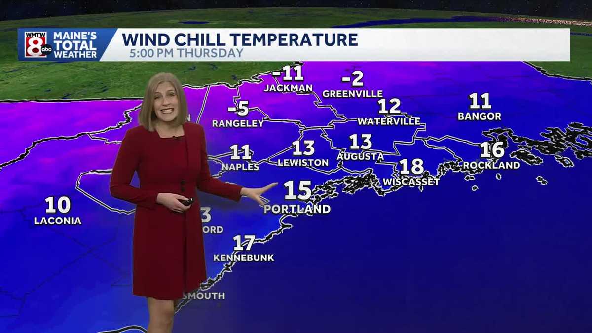 An Arctic cold front is on its way to Maine