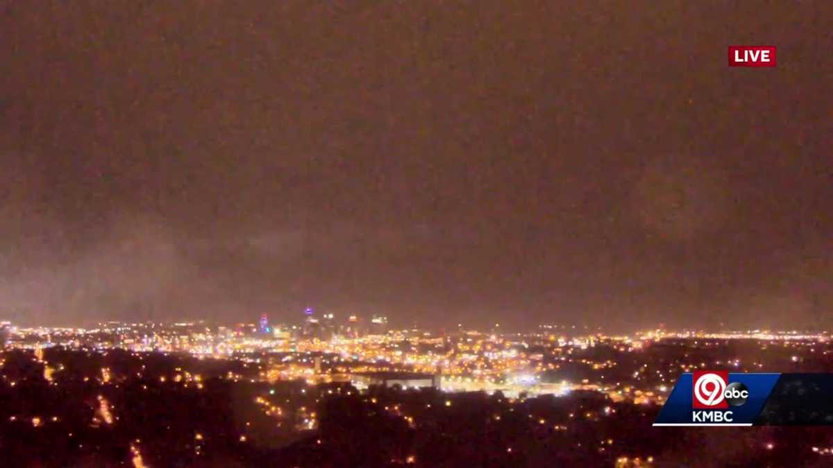 Overnight storms put on a show across Kansas City