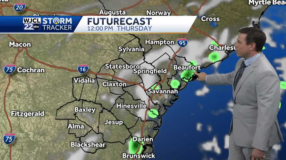 A few showers today but higher chance for rain by Friday