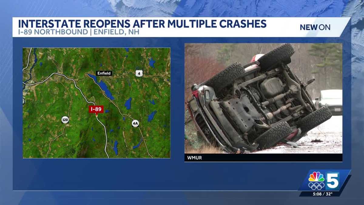 Multiple crashes in Vermont, New Hampshire during busy holiday travel weekend