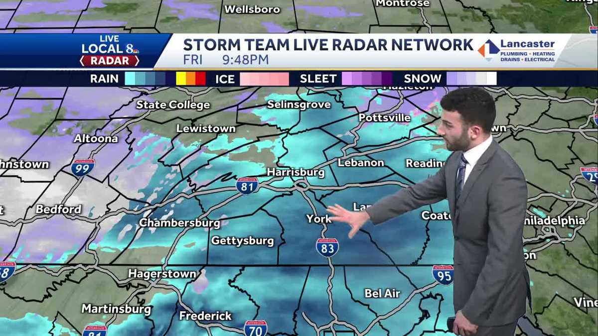 Scattered light rain/snow showers overnight; breezy weekend ahead in ...