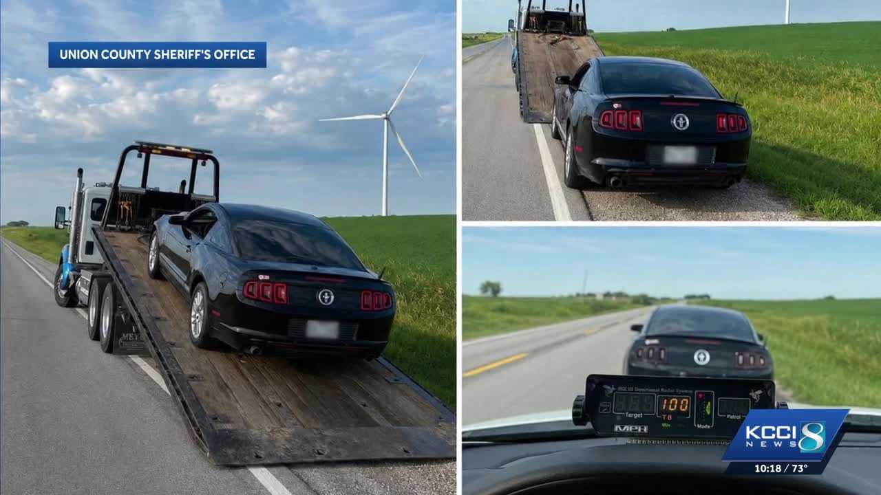 Iowa driver clocked traveling 100 mph in 55 mph zone