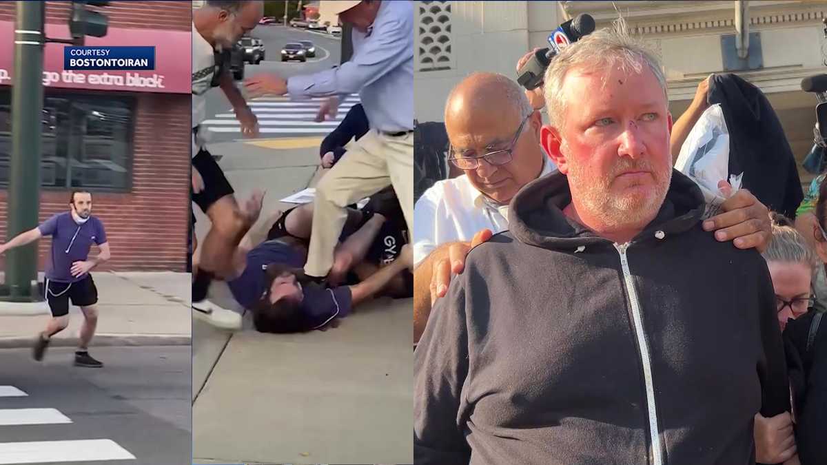 Man charged after confrontation, shooting at Newton pro-Israel rally - WCVB