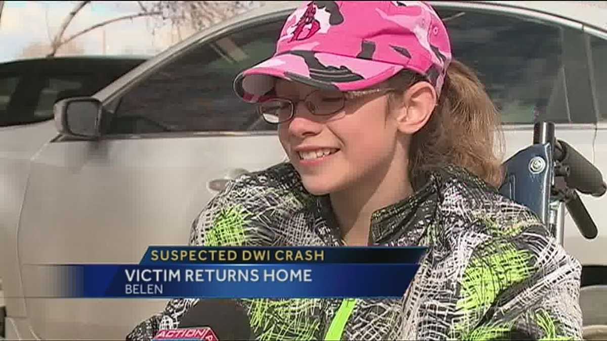 Girl injured in Belen motorcycle crash returns home