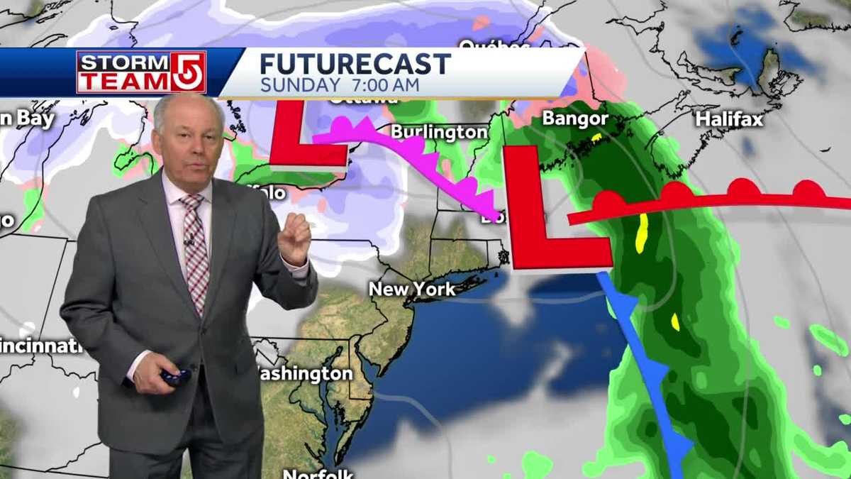 Video: Weekend storm to bring mostly rain to most of New England