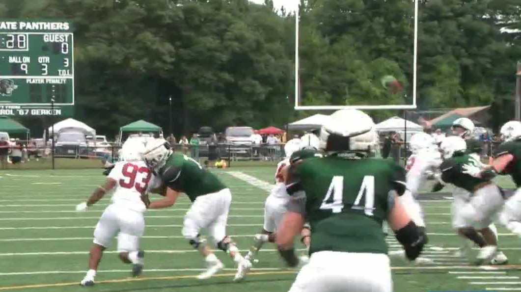 Plymouth State football beats New England College