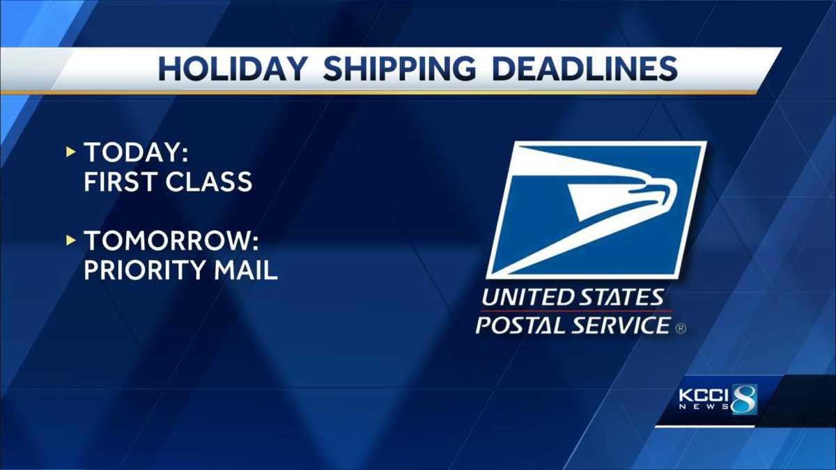 Some holiday shipping deadlines are today