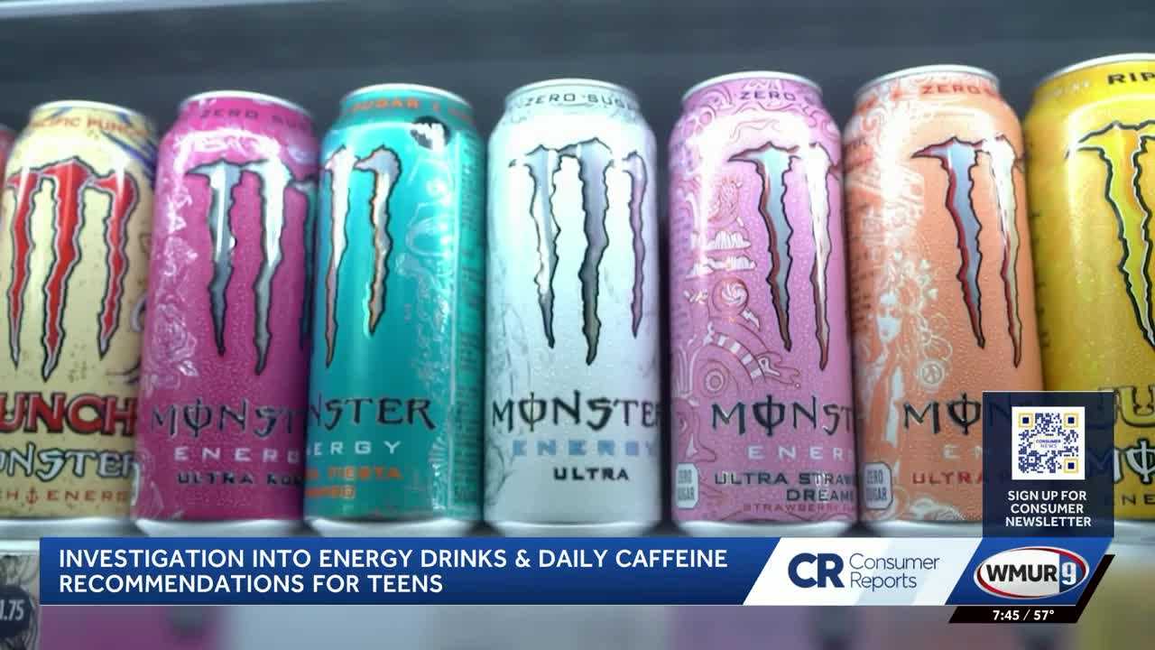 wmur.com - Marissa Tansino - Consumer Reports warns energy drinks may exceed caffeine limits for teens