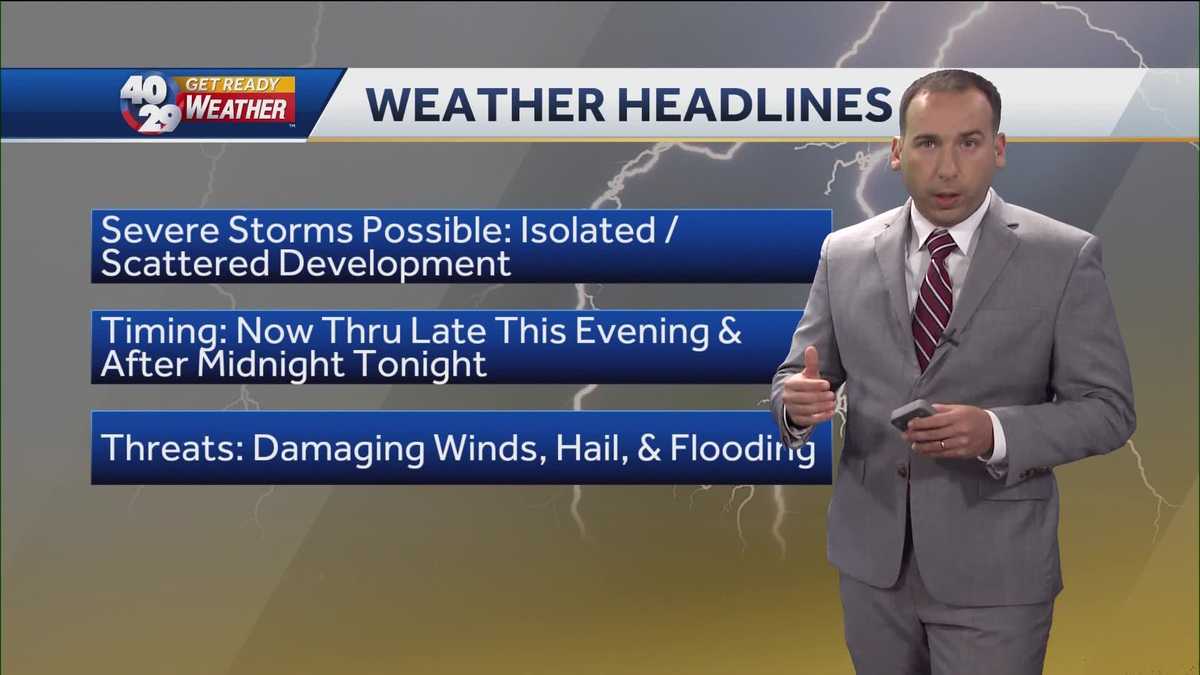 Severe thunderstorm watch issued for several counties