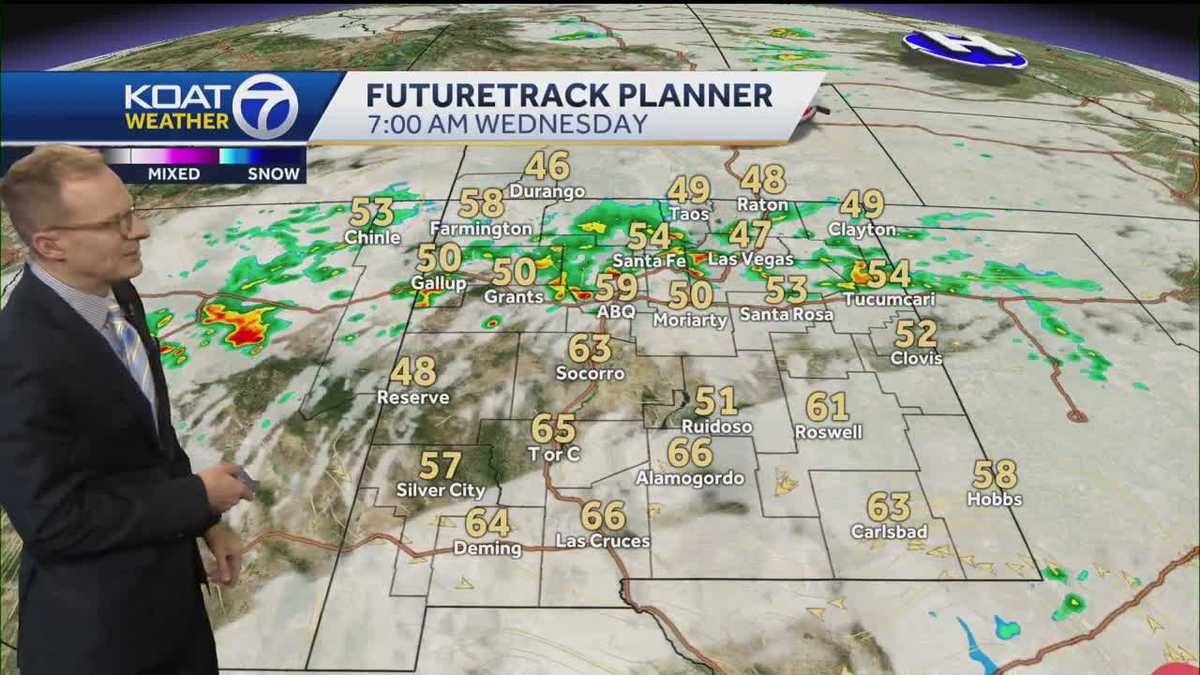 Storms continue in New Mexico with some heavy downpours