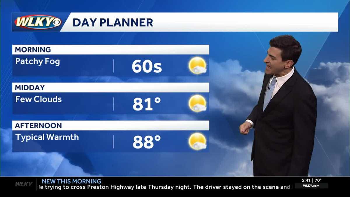 Seasonably warm Friday