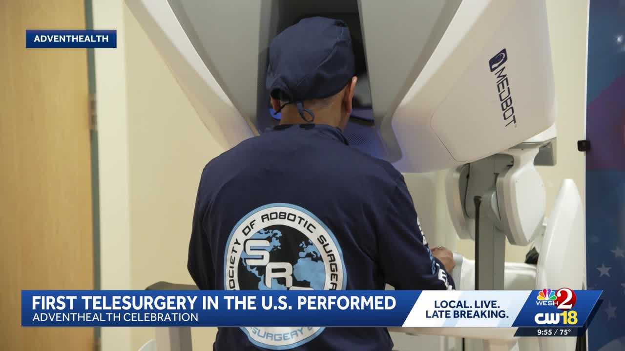 wesh.com - AdventHealth celebrates first robotic telesurgery in the U.S.