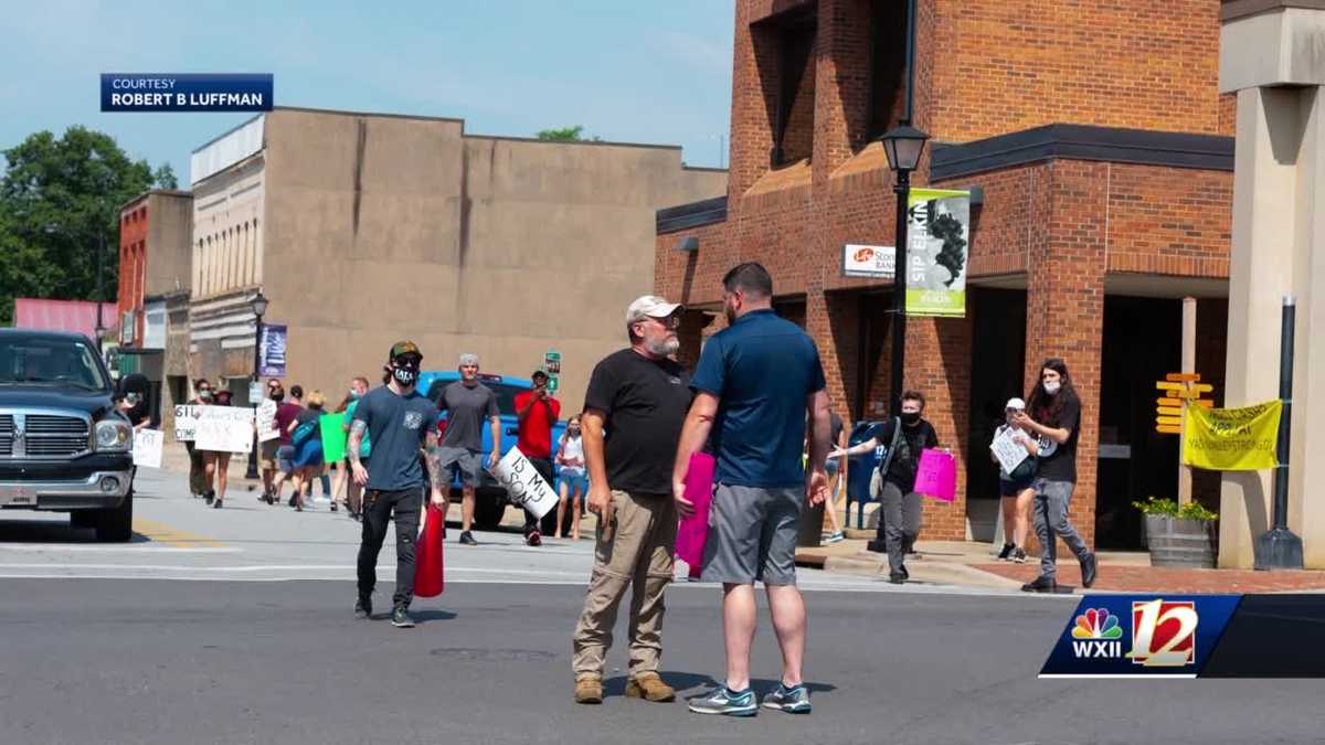 Elkin Police arrest man for hitting pedestrian at protest with a vehicle
