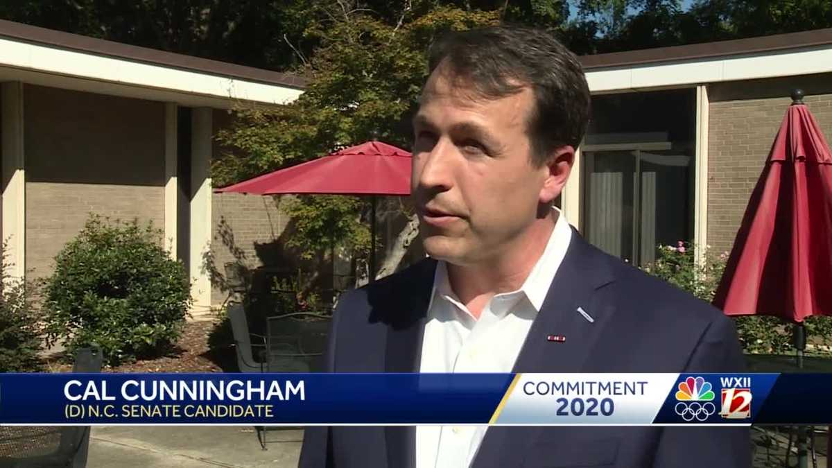 Senate candidate Cunningham talks impeachment, Syria, gun control