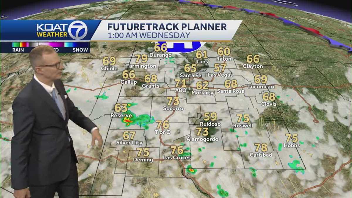 New Mexico forecast: Scattered storm outlook amid hot trend