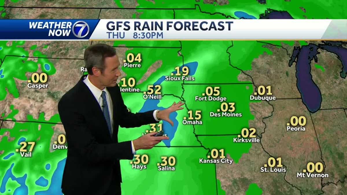 Rain chance by Thursday