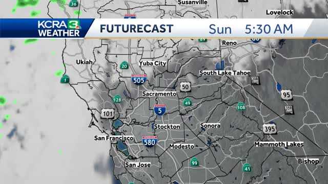 Frosty mornings with rain chances increasing Sunday night