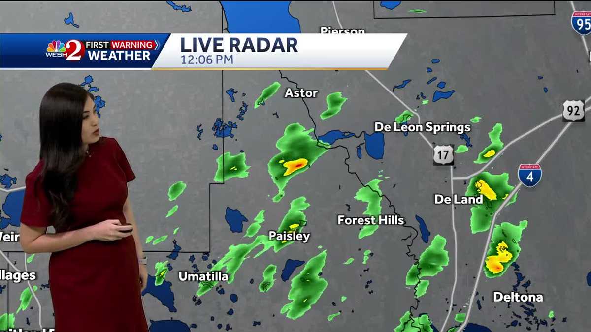 Scattered Showers and a Few Storms Today