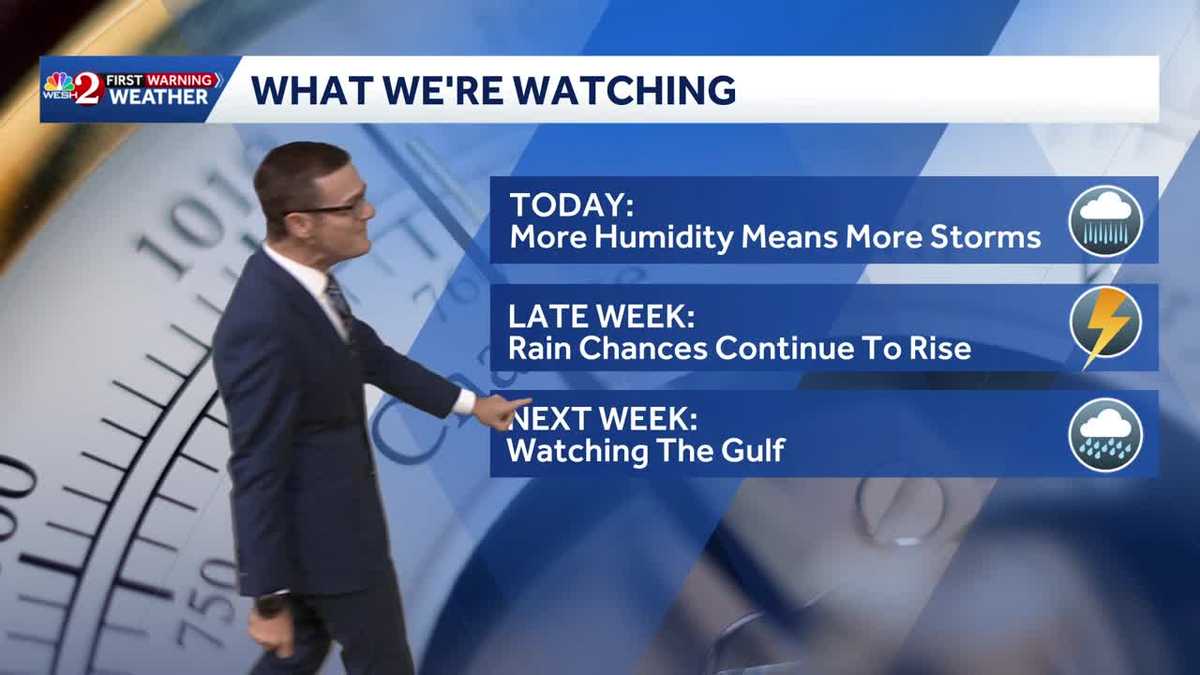 Humidity increases rain chances across Central Florida - WESH