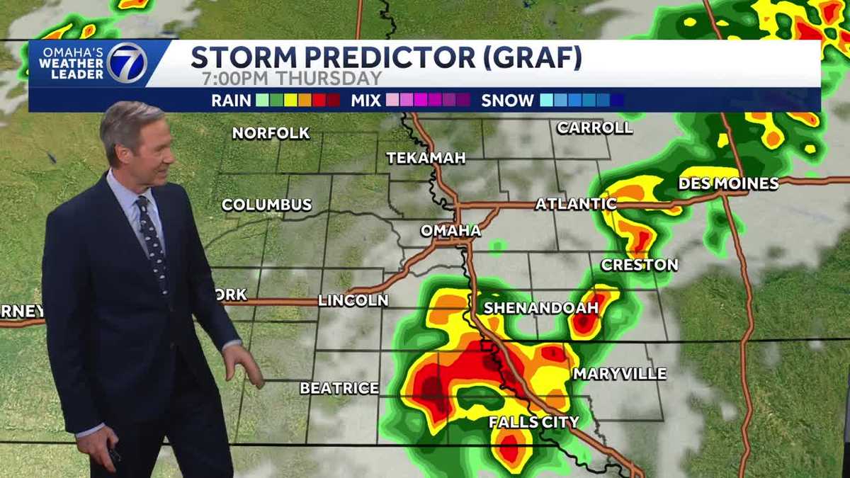 Rain moves out this evening around Omaha hotter weather ahead - KETV