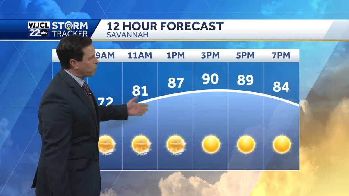 Hot today but slightly cooler temperatures are on the way