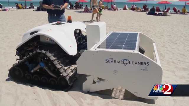 Beach-cleaning robot collects plastic waste to clean Florida beaches - Vimarsana News