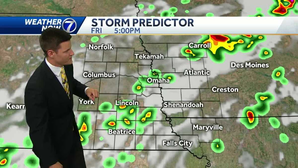 Scattered storms Friday, some could be strong
