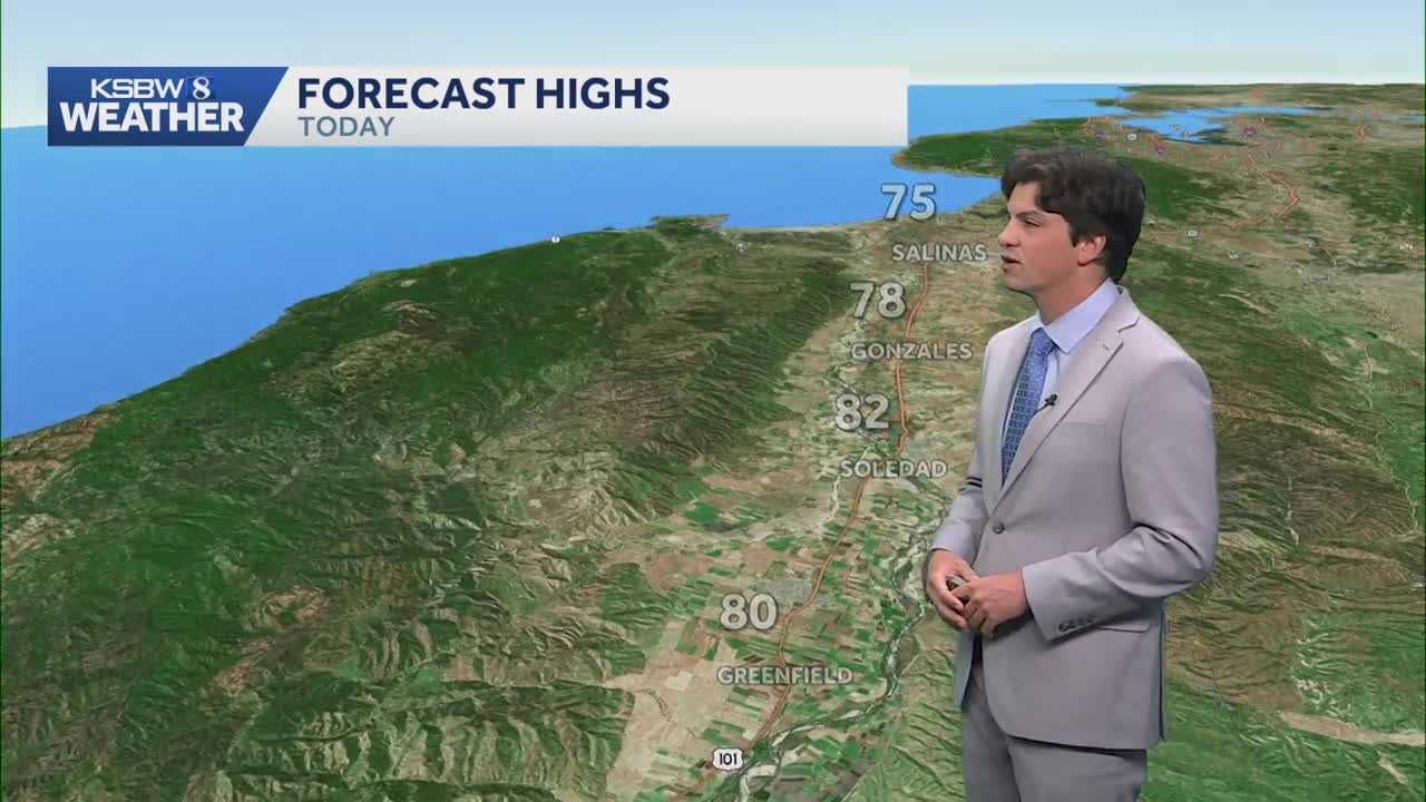 Sunny but slightly cooler weather today