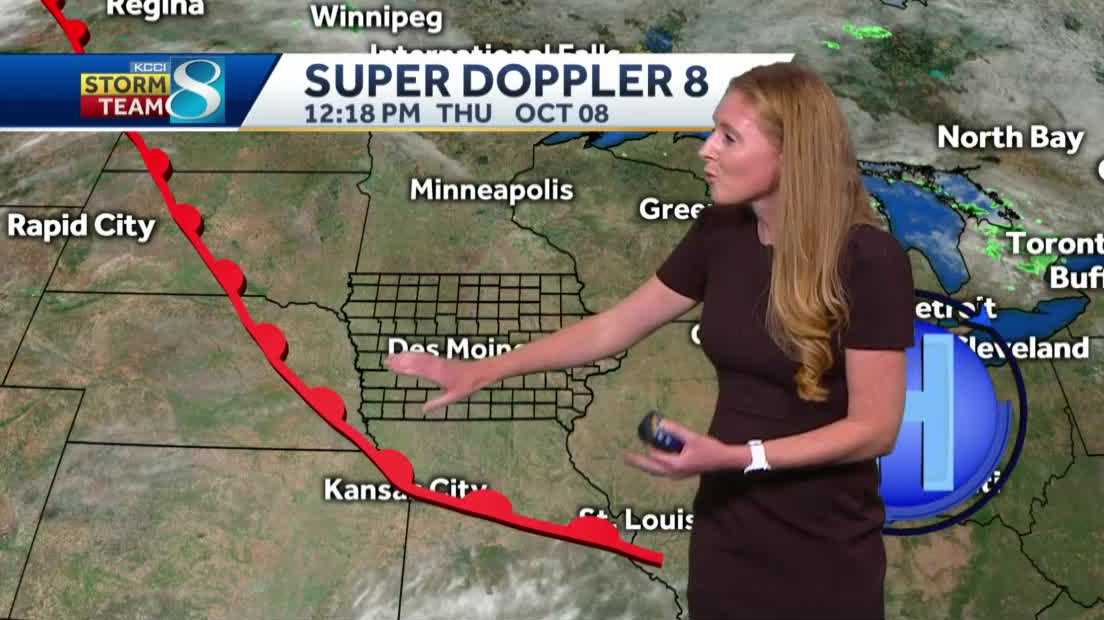 Temperature swing in the long-term forecast