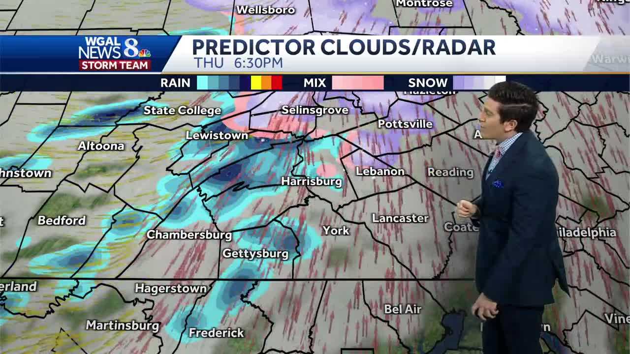 Rain/snow Showers Thursday Evening, More Snow Friday Night