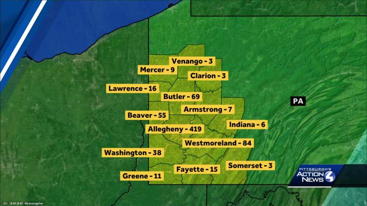 Morning update COVID19 cases on the rise; Allegheny County has most