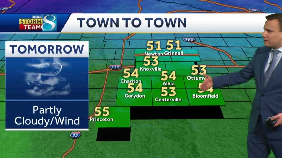 Brief warming trend today with gusty winds on the way in Iowa