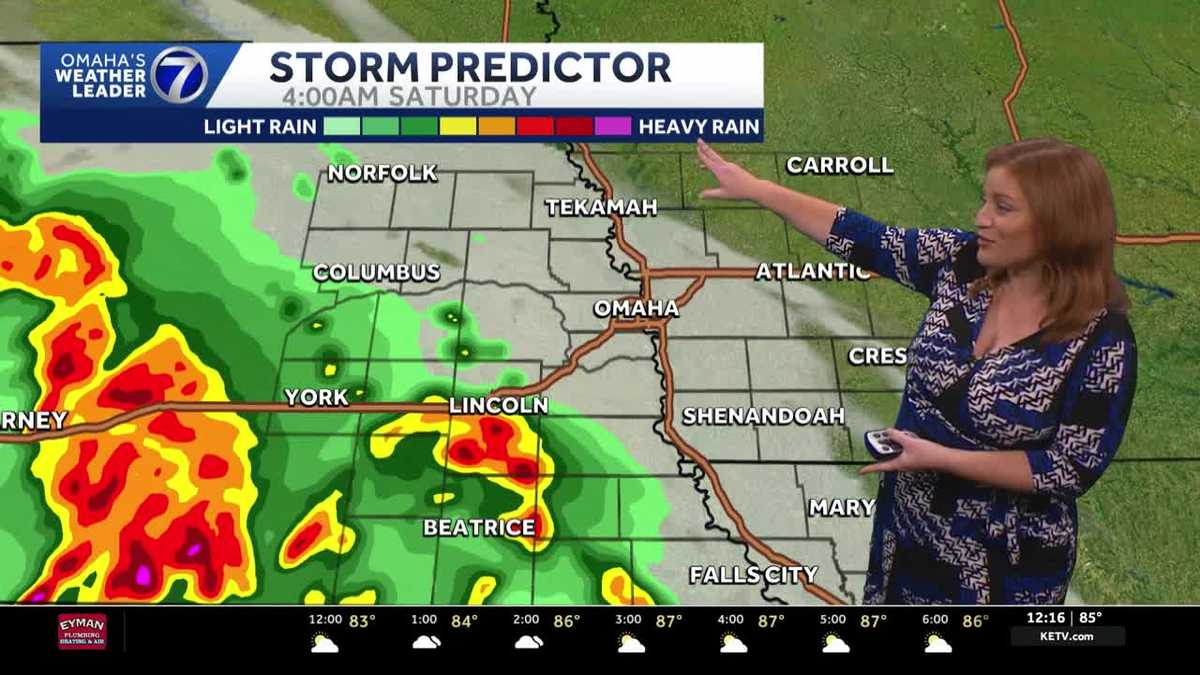 Chances for storms Friday afternoon, night for Omaha area