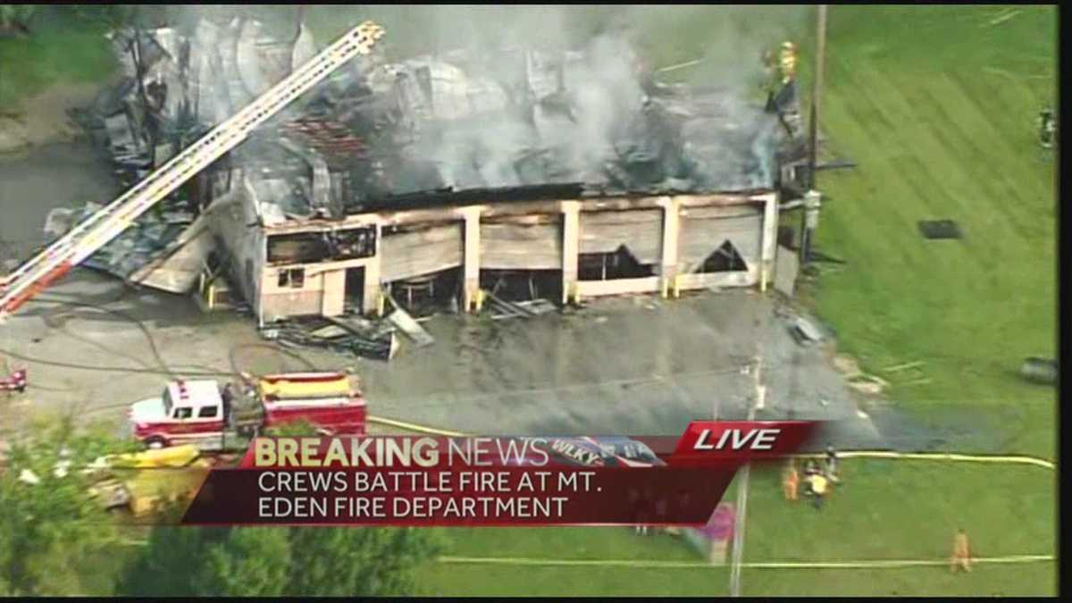 Breaking news Crews battle Mt. Eden Fire Department blaze