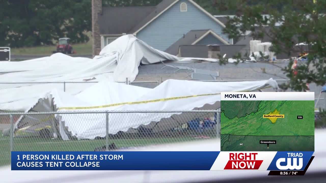 1 dead, several injured after large tent collapsed during Virginia church service