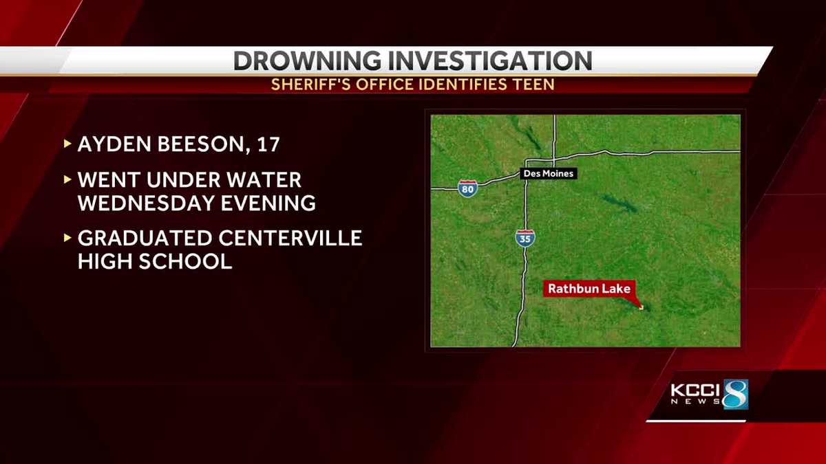 Iowa drowning Officials identify Centerville teen who drowned in