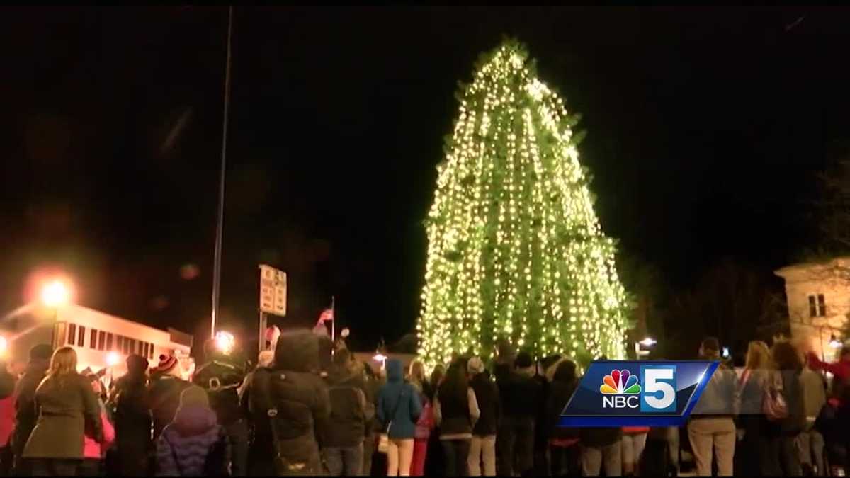 Plattsburgh Christmas tree lighting brightens the night