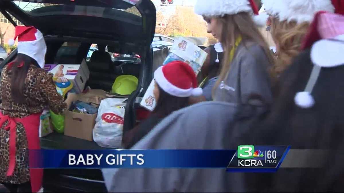 College Students Drop Off Gifts For Newborns, Moms