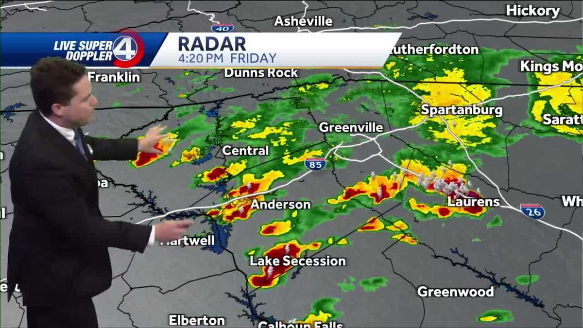 Greenville forecast: Thunderstorms moving through