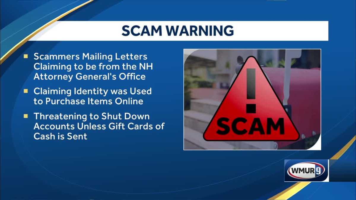 New Hampshire attorney general warns of scam letters
