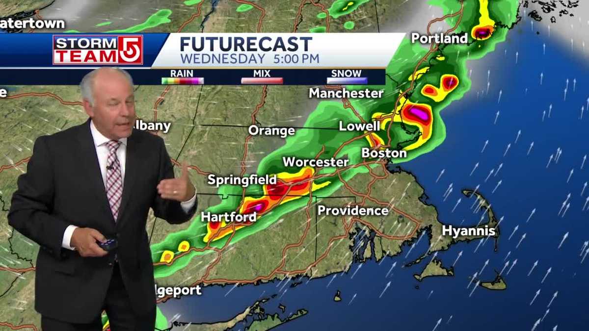 Video: Severe thunderstorms moving across Mass.