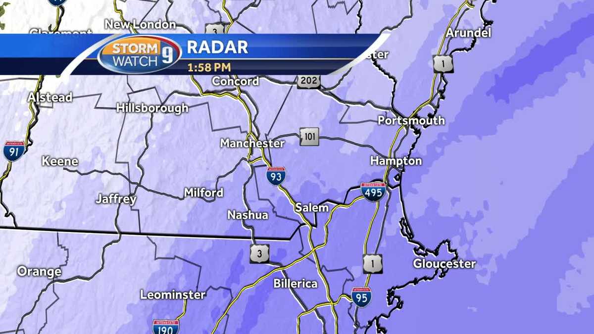 Watch: Heavy snow bands continue to pass through NH